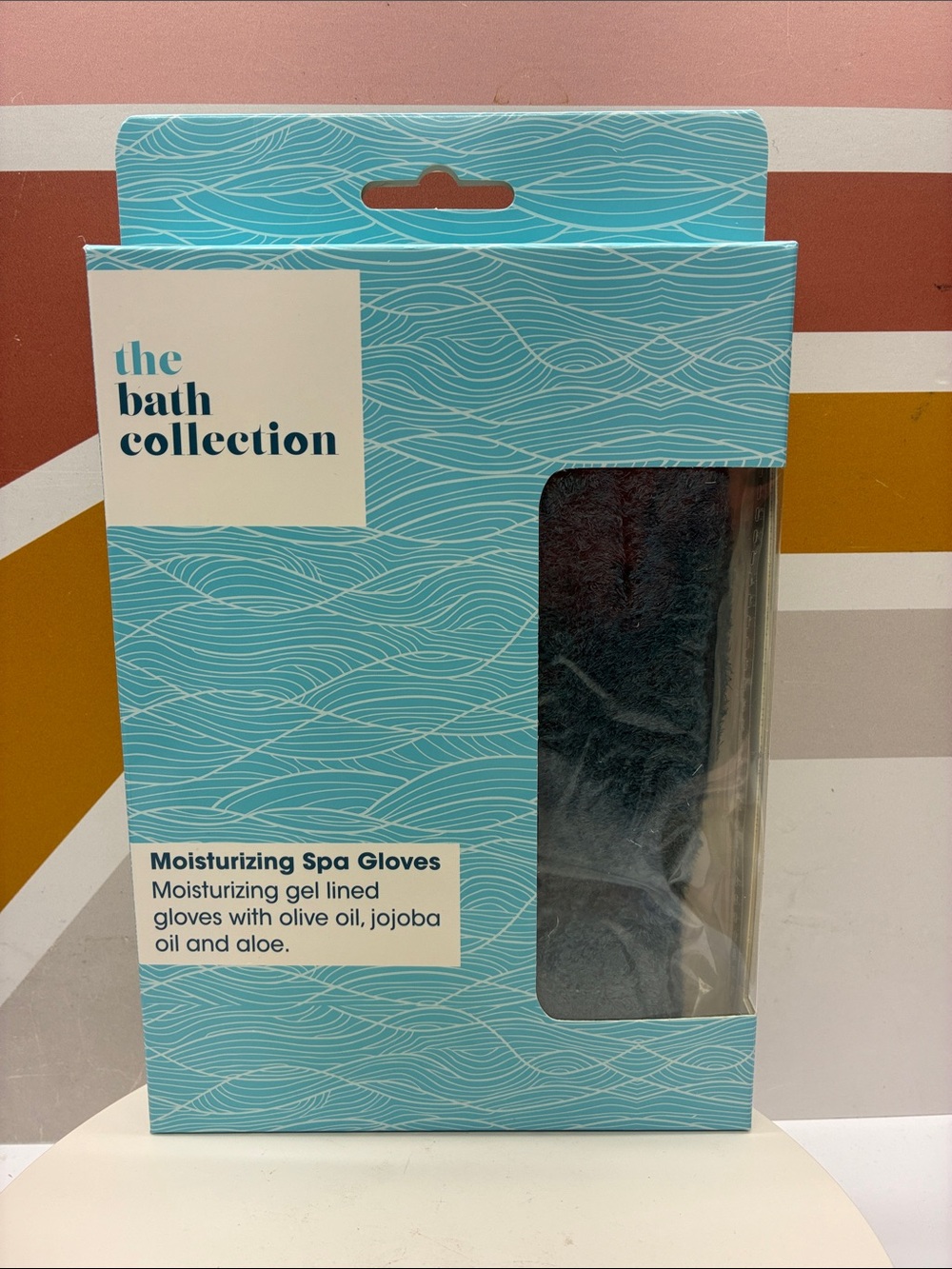 The Bath Collection Moisturizing Spa Gloves — Black